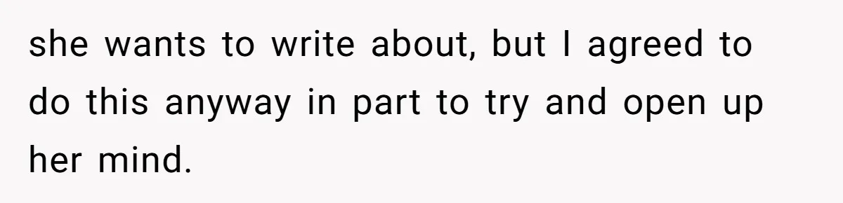 SIL Interviews Birth Mother And Expects A Tragic Adoption Story, Got Brutal Honesty Instead she wants to write about, but I agreed to do this anyway in part to try and open up her mind.