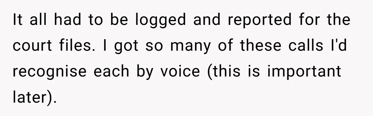 Young Receptionist Endures Public Humiliation, But Turns The Tables With Clever Compliance It all had to be logged and reported for the court files. I got so many of these calls I'd recognise each by voice (this is important later).
