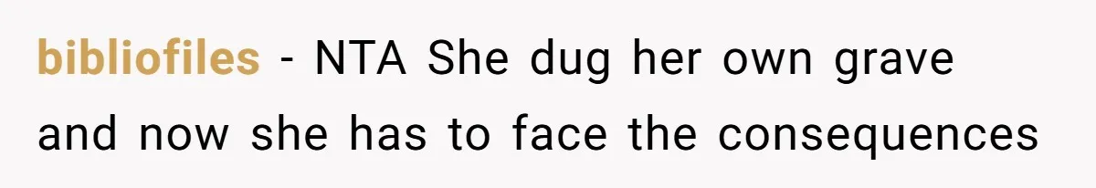 bibliofiles − NTA She dug her own grave and now she has to face the consequences