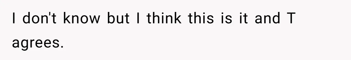 I don't know but I think this is it and T agrees.