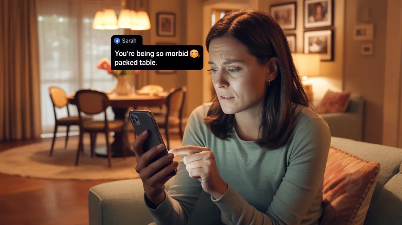 Woman Makes Uncomfortable Joke About Family’s Deaths When Friend Talks About Her Full Dinner Table