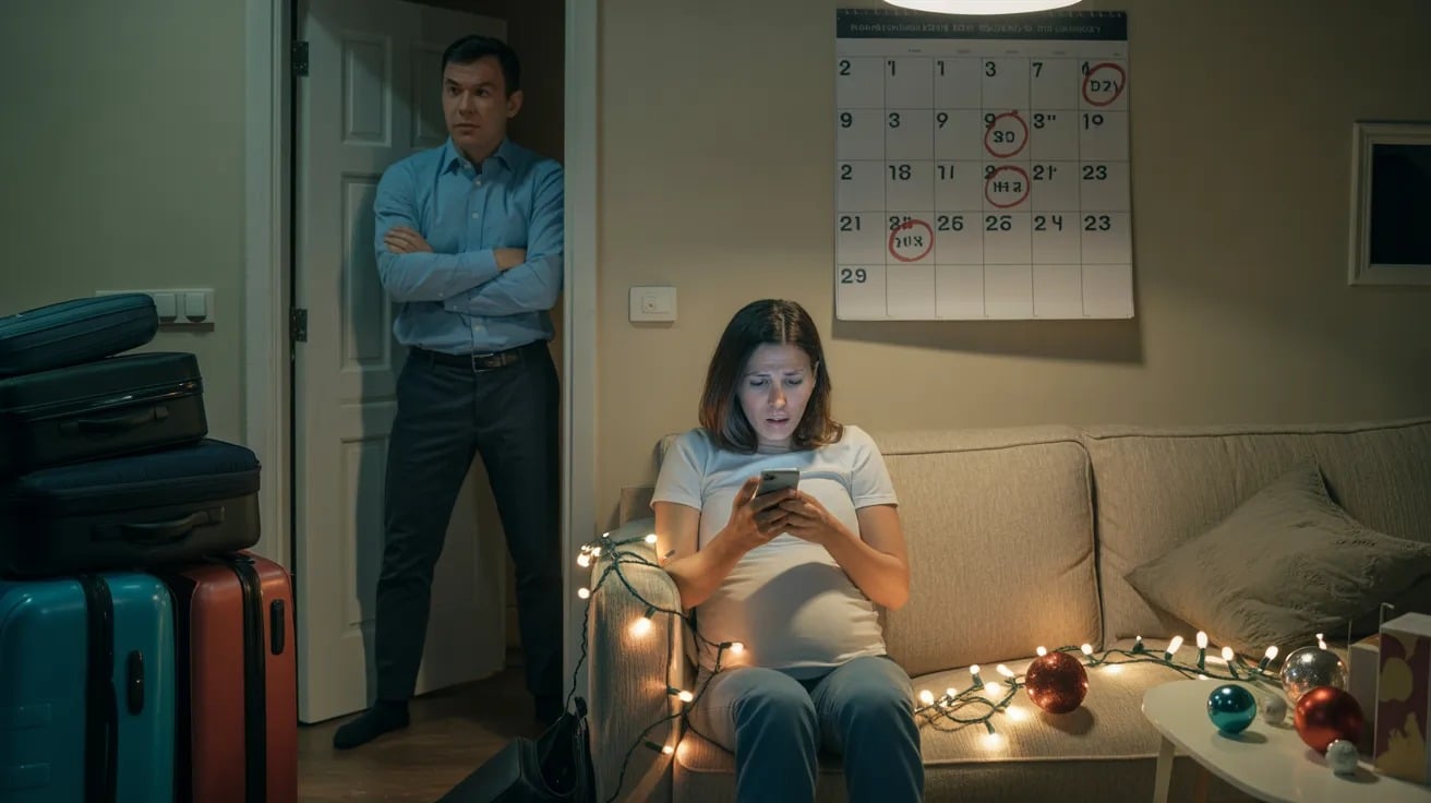 Pregnant Woman Cancels Husband’s Secret 5-Day Christmas Plans After He Invites 26 Relatives Without Telling Her