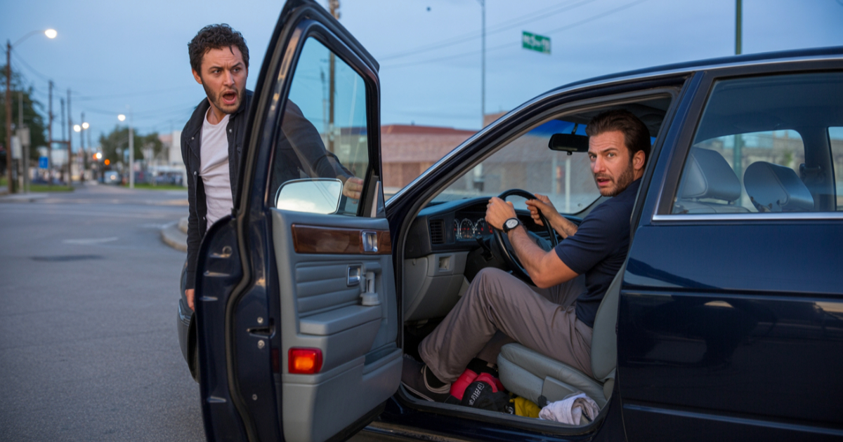 Man Kicks Friend Out Mid Ride After He Says Something He Can’t Take Back
