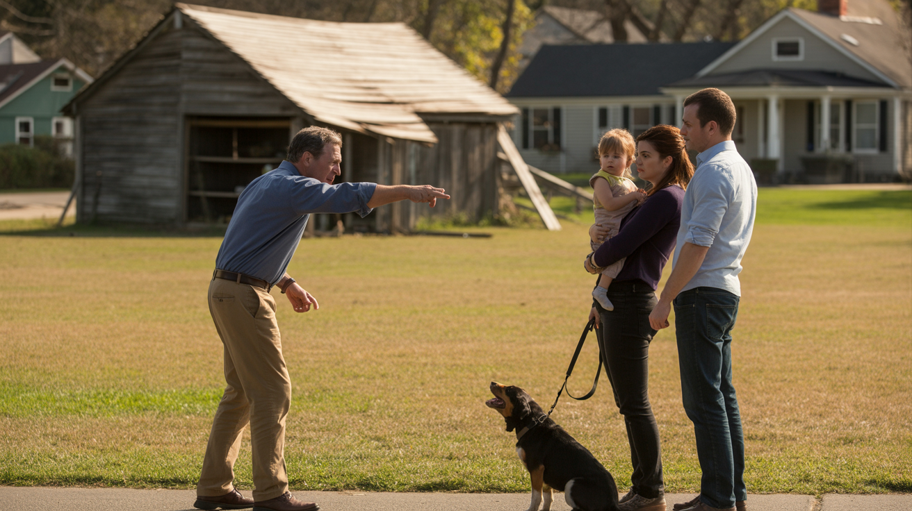 Man Threatens Family Over Grass, So Neighbor Calls the City on His Property