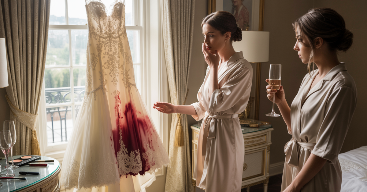 Bride Kicks Bridesmaid Out After She Spills Red Wine On Her Late Mother’s Wedding Dress