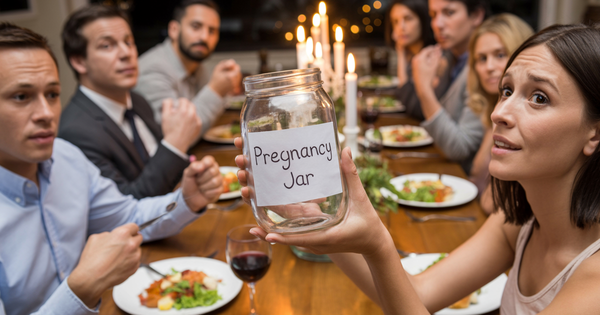 Family Wouldn’t Stop Asking About Kids, She Brought A “Pregnancy Jar” To Dinner