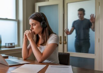 Husband Crashes Her Interviews, Then Gets Mad When She Locks Him Out