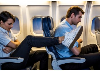 Passenger Dirties Man’s White Nikes After He Refuses To Move His Feet