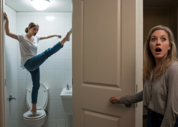 MIL Keeps “Accidentally” Walking In, So Woman Starts Doing Bizarre Poses On The Toilet