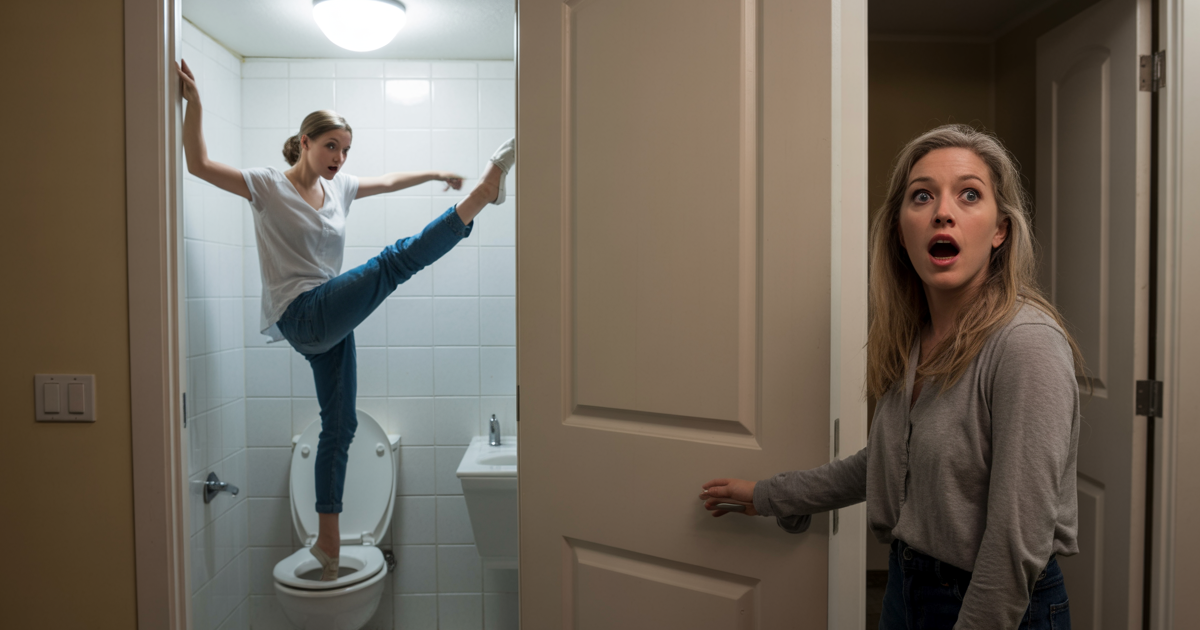 MIL Keeps “Accidentally” Walking In, So Woman Starts Doing Bizarre Poses On The Toilet