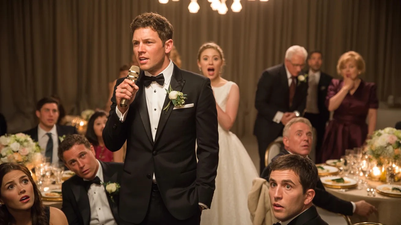 Groom Announces Brother Slept With His First Wife During Wedding Toast, Family Storms Out