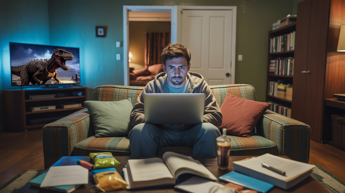 Roommate Explodes After Man Watches Dinosaur Movies Around His Religious GF