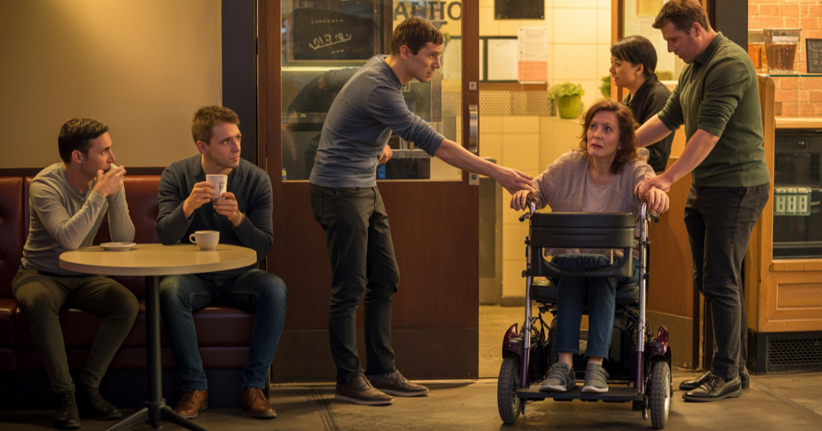 Obese Woman Snaps At Stranger After Falling In Coffee Shop, Then Glares When They Don’t Help Again