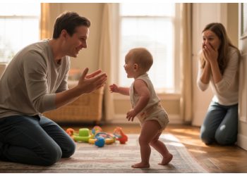 “You Should’ve Waited” Wife Upset After Missing Baby’s First Steps