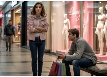 Boyfriend Refuses to Enter Lingerie Store, Girlfriend Ends the Day Early