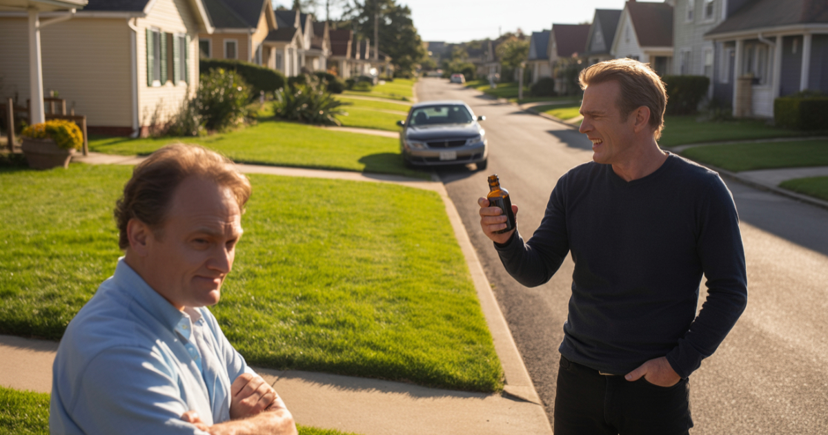 Neighbor Refuses To Stop Parking On His Lawn, So He Unleashes “Liquid Ass” Revenge
