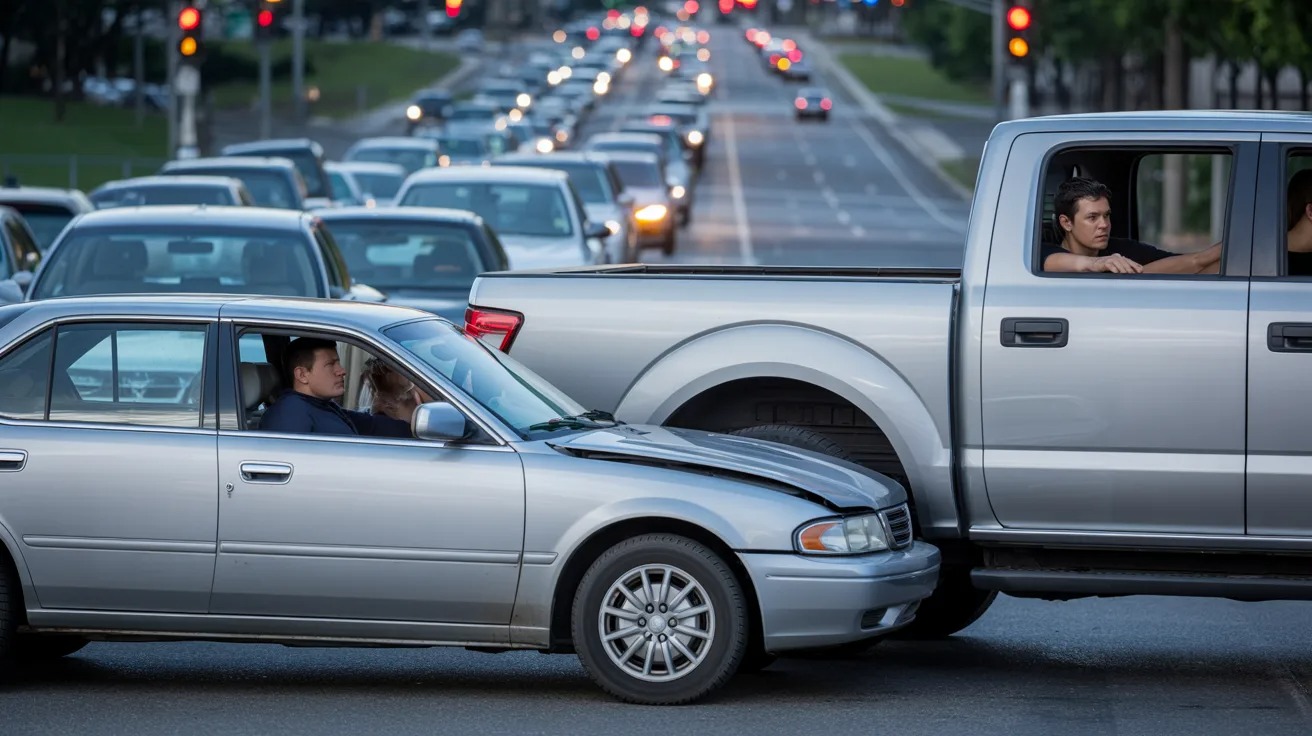 Entitled Driver Forces A Merge, Crashes, And Loses When Someone Speaks Up