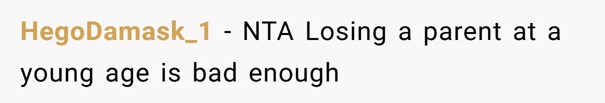 HegoDamask_1 − NTA Losing a parent at a young age is bad enough