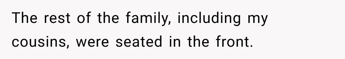 Bride Requests Videographer To Avoid Capturing Sister’s Breastfeeding, Sister Calls It ‘Neglectful’ The rest of the family, including my cousins, were seated in the front.