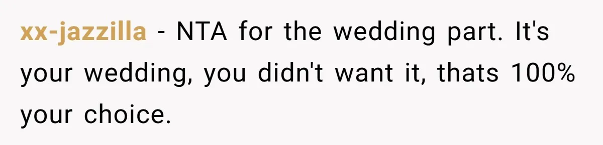 Bride Requests Videographer To Avoid Capturing Sister’s Breastfeeding, Sister Calls It ‘Neglectful’ xx-jazzilla − NTA for the wedding part. It's your wedding, you didn't want it, thats 100% your choice.