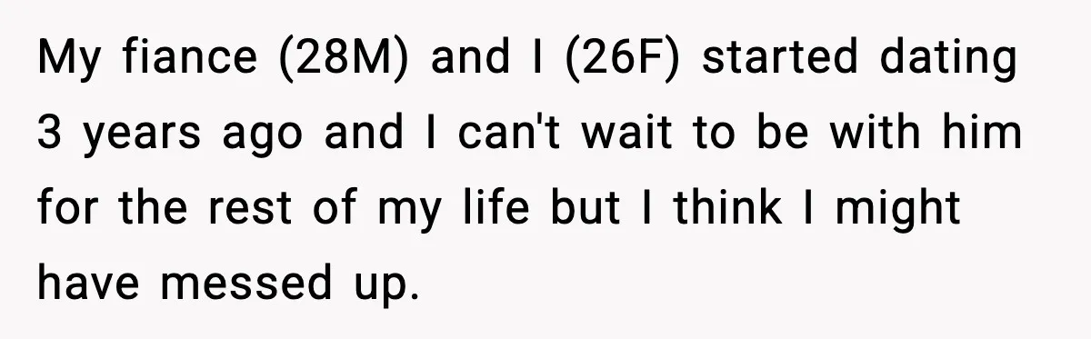 Fiancé Refuses to Add Her to the Deed, She Wonders If She Just Ruined It My fiance (28M) and I (26F) started dating 3 years ago and I can't wait to be with him for the rest of my life but I think I might...