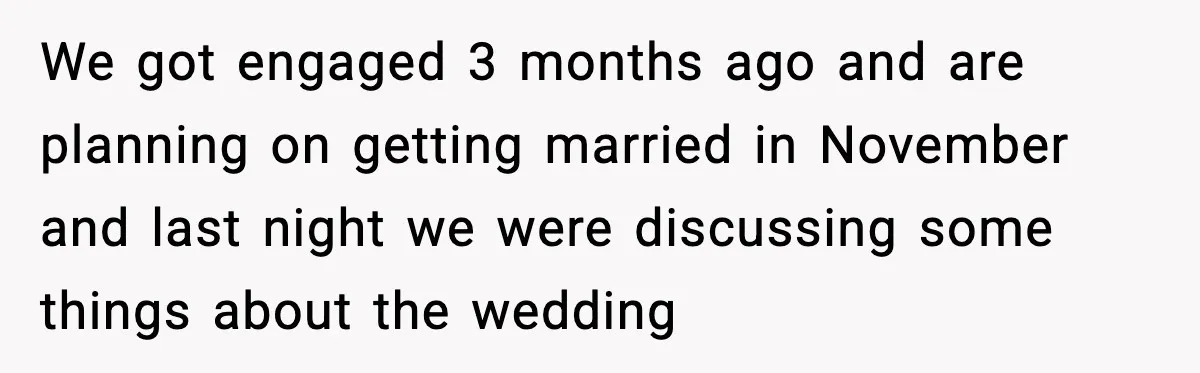 Fiancé Refuses to Add Her to the Deed, She Wonders If She Just Ruined It We got engaged 3 months ago and are planning on getting married in November and last night we were discussing some things about the wedding