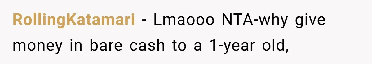 RollingKatamari − Lmaooo NTA-why give money in bare cash to a 1-year old,