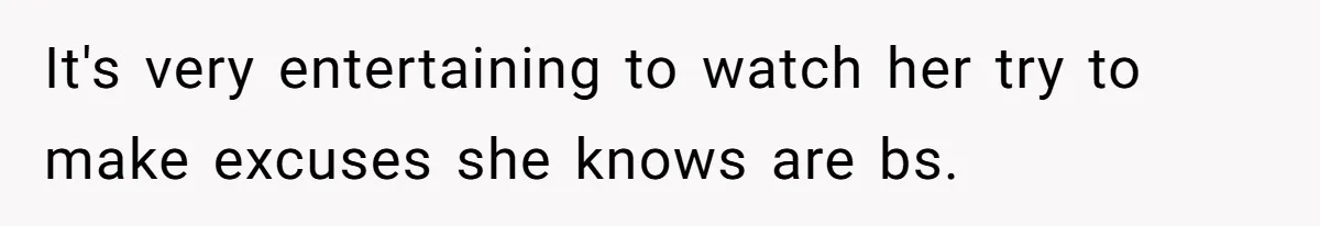 DIL Gets Tired Of MIL’s Guilt-Tripping Over Food, Her Clever Payback Leaves MIL Speechless It's very entertaining to watch her try to make excuses she knows are bs.