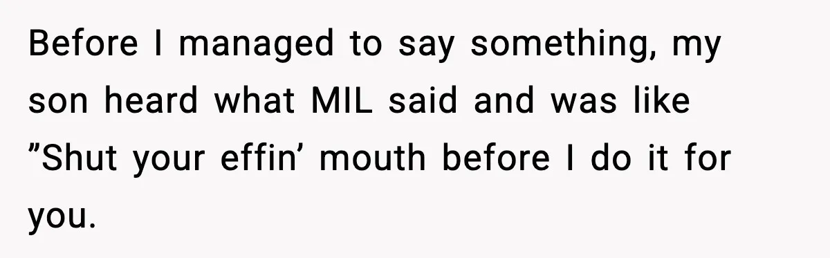 Woman Battling Cancer Faces Cruel Jokes From MIL About Her Hair Before I managed to say something, my son heard what MIL said and was like ”Shut your effin’ mouth before I do it for you.