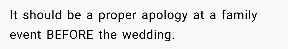 Woman Bans Her Mother From Wedding Unless She Apologizes After Giving Fiancé A Humiliating “Joke” Gift It should be a proper apology at a family event BEFORE the wedding.