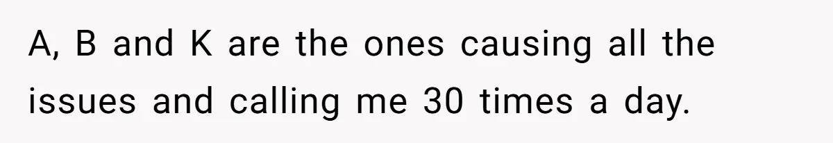 Executor Refuses To Release Grandma’s College Fund To Niece After She Fails To Meet GPA Requirement A, B and K are the ones causing all the issues and calling me 30 times a day.
