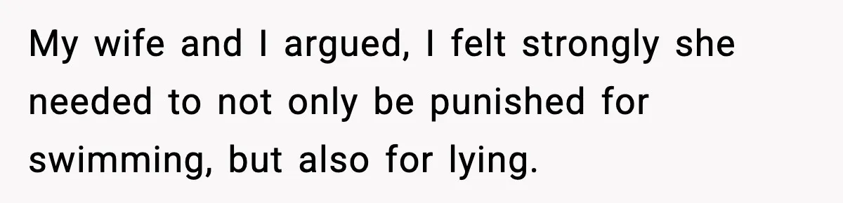 Man Gives His Stay-at-Home Wife a Performance Review and the Internet Loses It My wife and I argued, I felt strongly she needed to not only be punished for swimming, but also for lying.