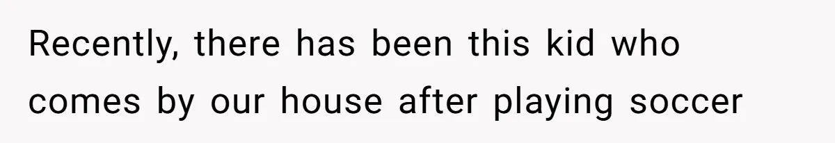 Man Repeatedly Sprays Soccer Kid With Garden Hose After He Walks On His Lawn Recently, there has been this kid who comes by our house after playing soccer