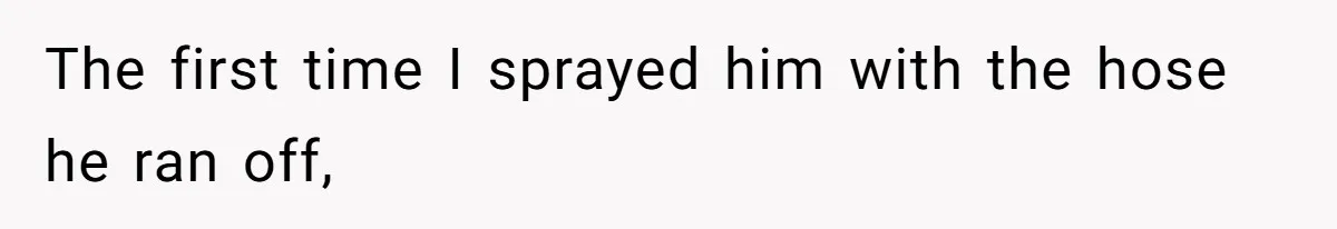 Man Repeatedly Sprays Soccer Kid With Garden Hose After He Walks On His Lawn The first time I sprayed him with the hose he ran off,