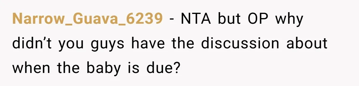 Woman Carrying Her BIL’s Baby Refuses Unmedicated Water Birth, Now Everyone’s Furious Narrow_Guava_6239 − NTA but OP why didn’t you guys have the discussion about when the baby is due?