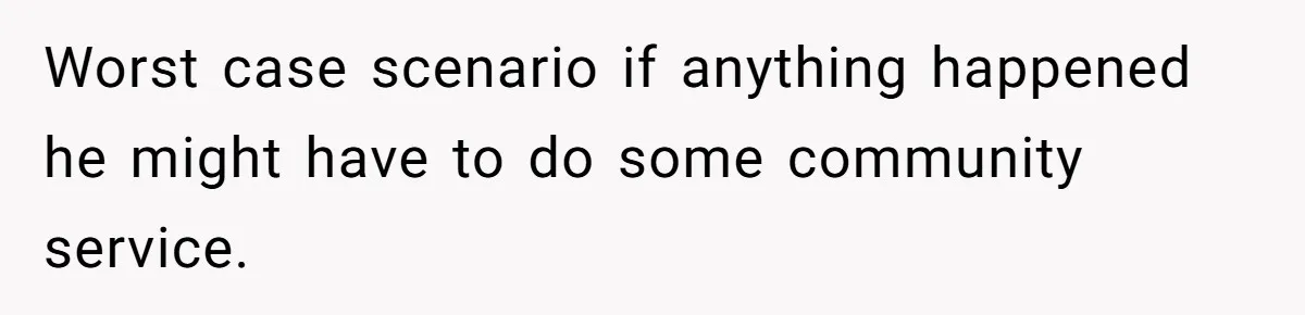 Dad Explains Legal Consequences To His Son After School Ignores Bullying, Forcing Principal To Finally Take Action Worst case scenario if anything happened he might have to do some community service.