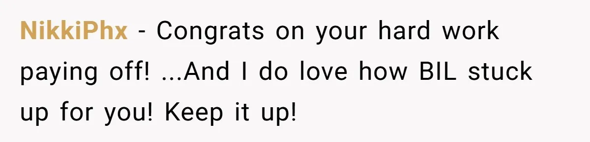 Why a Grieving Mother-in-Law Could Not Handle Her Daughter-in-Law’s Amazing Health Transformation NikkiPhx − Congrats on your hard work paying off! ...And I do love how BIL stuck up for you! Keep it up!