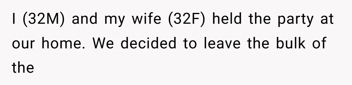 The Party Favor Fiasco: Dad Steps Up When Mom Wants to Give Out Live Fish Again I (32M) and my wife (32F) held the party at our home. We decided to leave the bulk of the