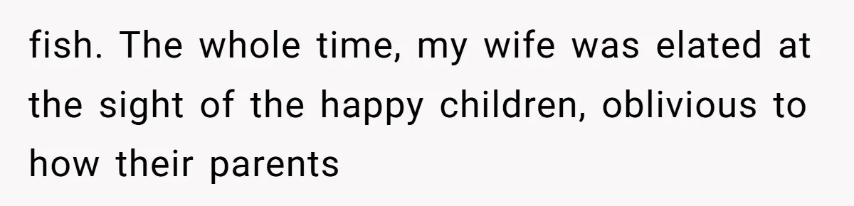 The Party Favor Fiasco: Dad Steps Up When Mom Wants to Give Out Live Fish Again fish. The whole time, my wife was elated at the sight of the happy children, oblivious to how their parents