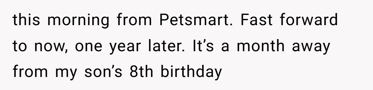 The Party Favor Fiasco: Dad Steps Up When Mom Wants to Give Out Live Fish Again this morning from Petsmart. Fast forward to now, one year later. It’s a month away from my son’s 8th birthday
