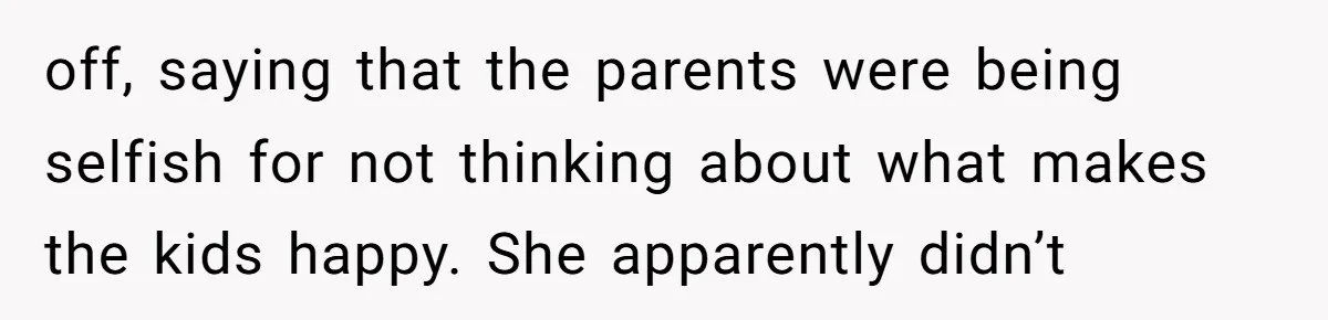 The Party Favor Fiasco: Dad Steps Up When Mom Wants to Give Out Live Fish Again off, saying that the parents were being selfish for not thinking about what makes the kids happy. She apparently didn’t