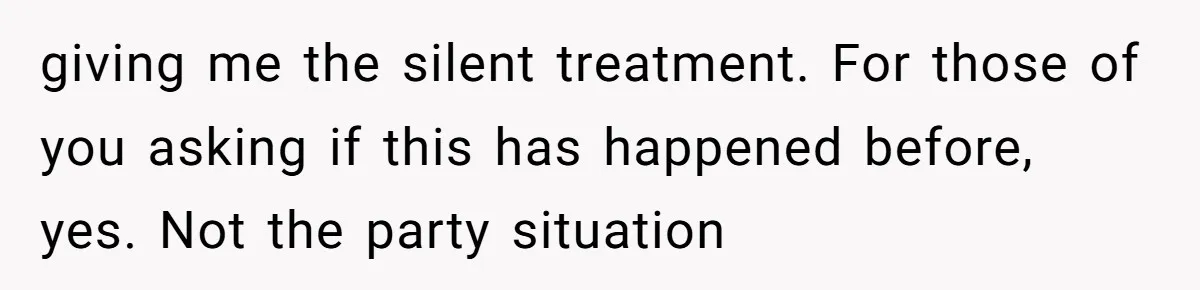 The Party Favor Fiasco: Dad Steps Up When Mom Wants to Give Out Live Fish Again giving me the silent treatment. For those of you asking if this has happened before, yes. Not the party situation