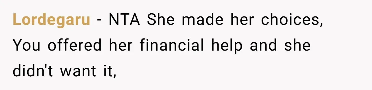 Homeowner Shocked After Sister Claims She’s “Wasting Space” Without Children And Demands To Move Into Her Home Lordegaru − NTA She made her choices, You offered her financial help and she didn't want it,