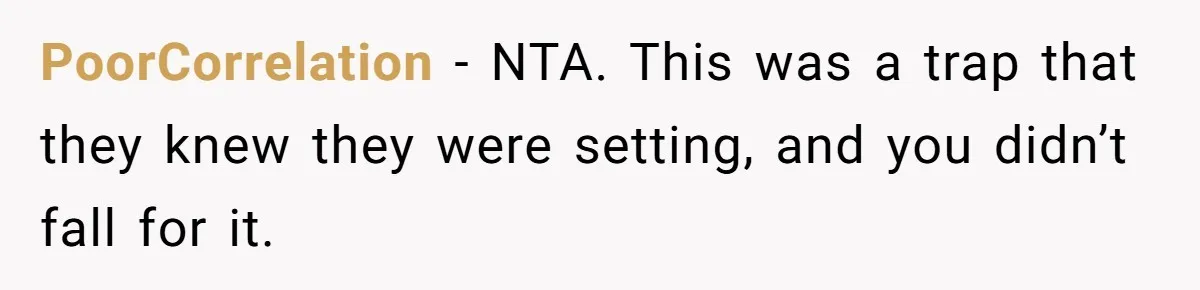 PoorCorrelation − NTA. This was a trap that they knew they were setting, and you didn’t fall for it.