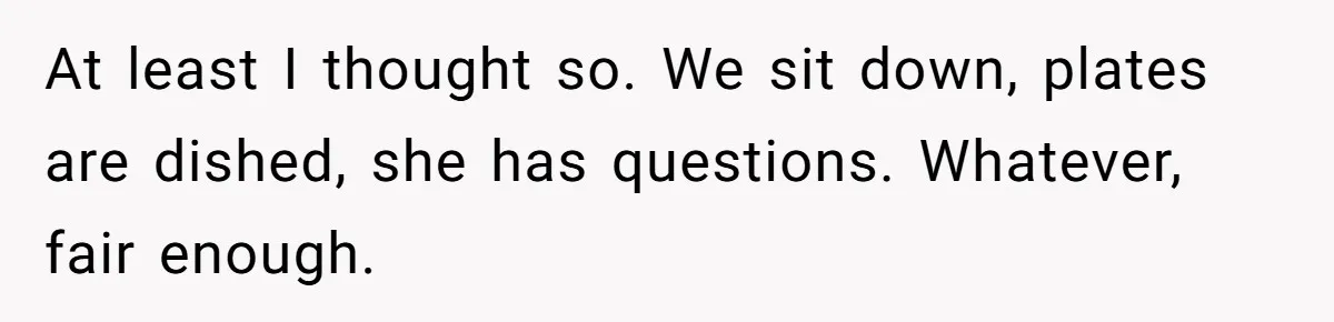 Woman Accommodates Vegan Diet, Gets Accused Of Starving Her Future SIL Anyway At least I thought so. We sit down, plates are dished, she has questions. Whatever, fair enough.