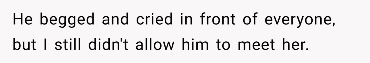 Man Blocks His Father From Seeing His Dying Wife After He Left Her For Another Woman He begged and cried in front of everyone, but I still didn't allow him to meet her.