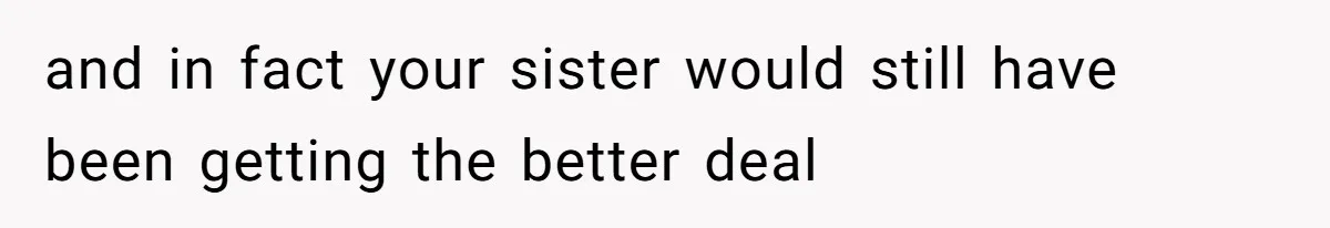 Woman Removes Sister From Wedding After She Refuses To Plan It For Free Despite Years Of Free Accounting Help and in fact your sister would still have been getting the better deal
