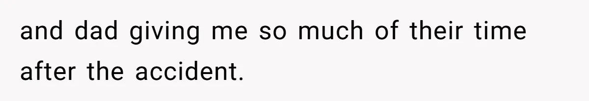Woman Claps Back At Sister After Being Publicly Labeled A “DEI Hire” At Her Going-Away Party and dad giving me so much of their time after the accident.