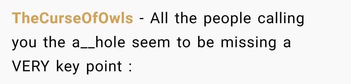 Man Bans Family From Meeting Newborn After They Criticize His Wife’s Parenting TheCurseOfOwls − All the people calling you the a__hole seem to be missing a VERY key point :