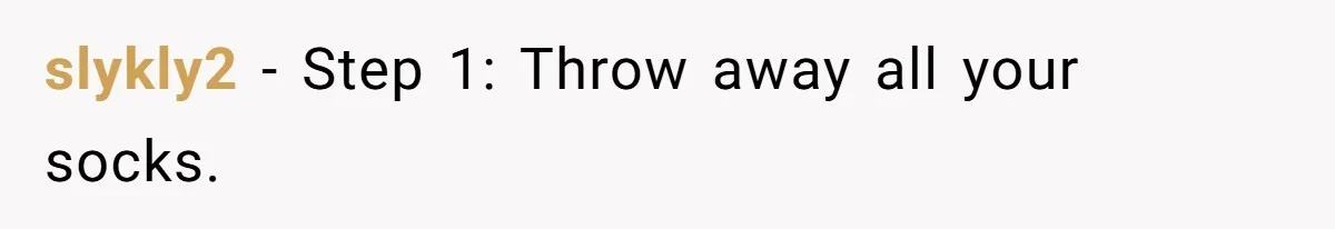 slykly2 − Step 1: Throw away all your socks.